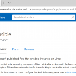 Ansible solution now available in the Azure Marketplace